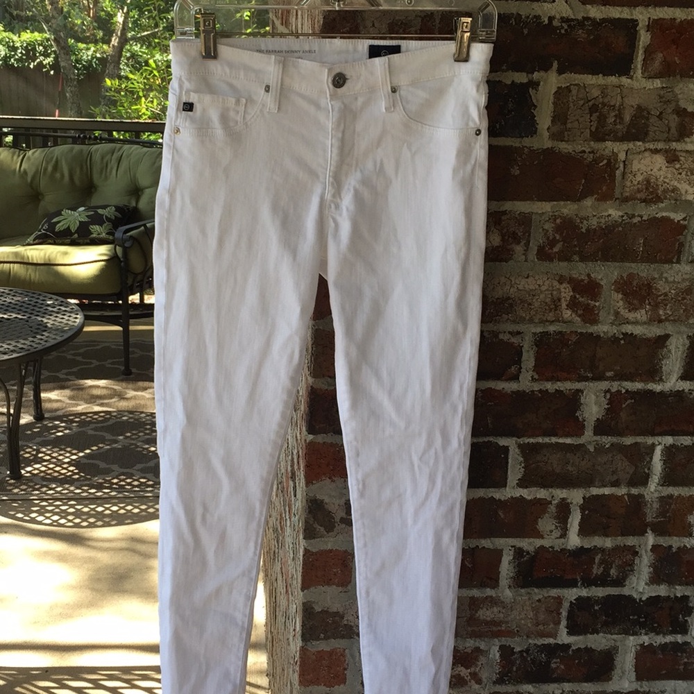 Adriano Goldschmied white skinny jeans 27R